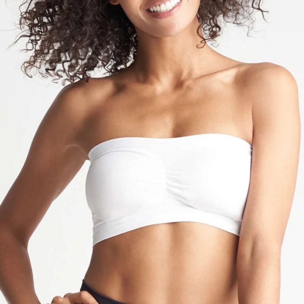 Halogen White Seamleass Bandeau Size Small